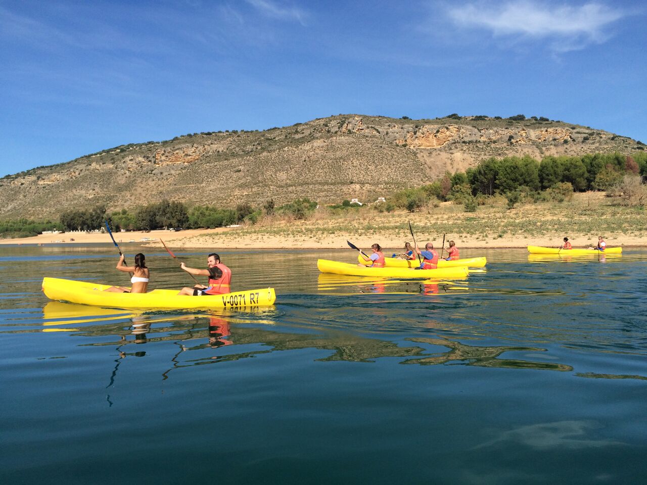 Kayak en el embalse de Iznájar 3
